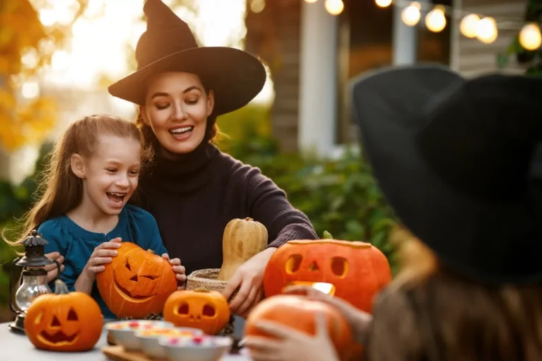 Mother and daughter at a halloween party. Should Christians celebrate halloween?